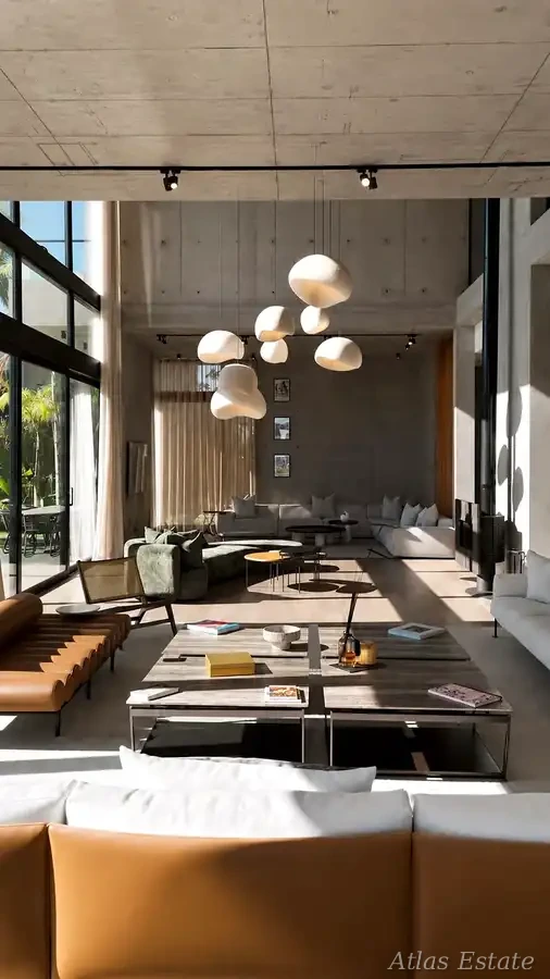 Villa Agdal à Marrakech — pièces de vie & cuisine, photo 4