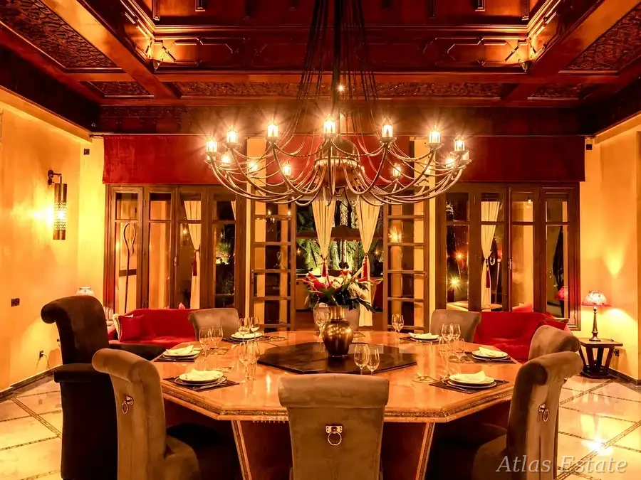 Domaine Carana à Marrakech — pièces de vie & repas, photo 5