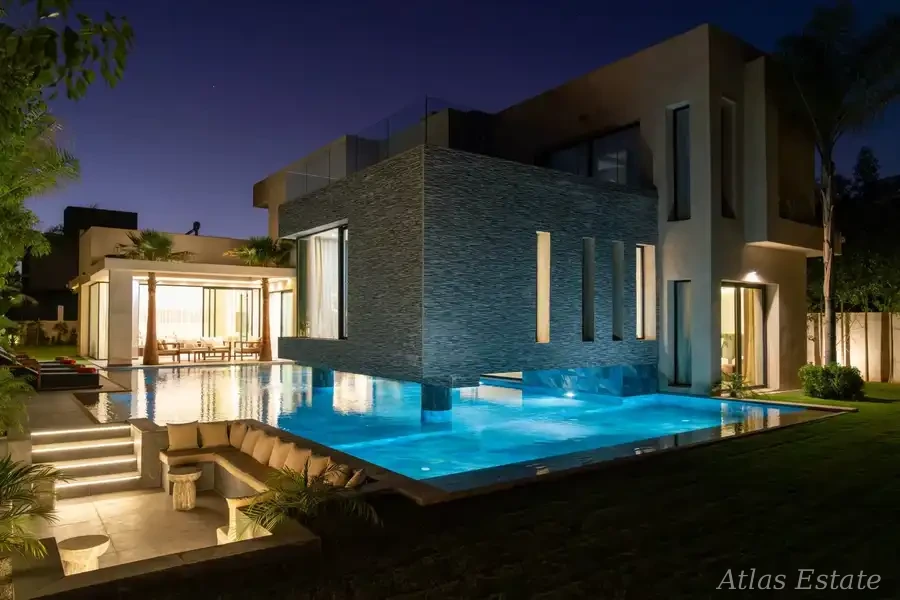 Villa Ébène à Marrakech — extérieurs & piscine, photo 15