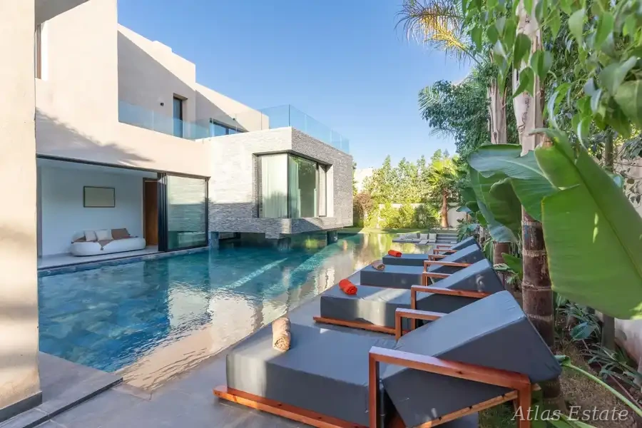 Villa Ébène à Marrakech — extérieurs & piscine, photo 20