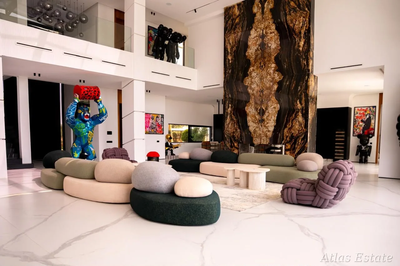 Villa Gora à Marrakech — pièces de vie & cuisine, photo 15